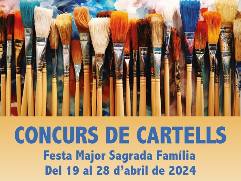 Concurso de carteles Fiesta Mayor del barrio del Poblet-Sagrada Famlia 2024