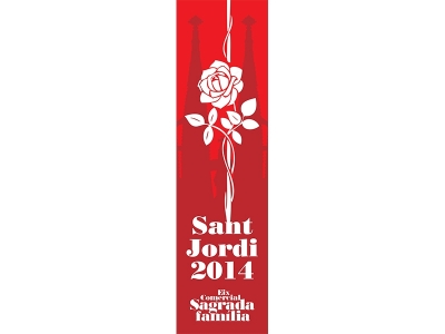 Sant Jordi a l'Eix Comercial Sagrada Família