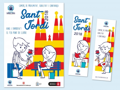 Sant Jordi 2018 a l'Eix Comercial Sagrada Família