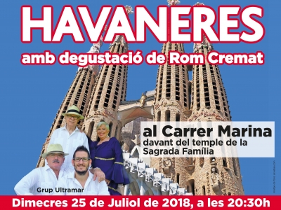 HAVANERES amb degustació de Rom Cremat a la Sagrada Família!!!!!