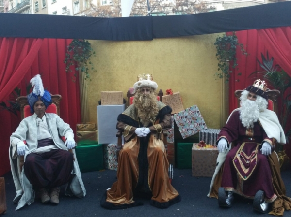 Els Reis d'Orient arriben a l'Eix Sagrada Família